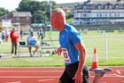 Richard Kilty (Gateshead) winning the 100 metres Open during the Hexham Decathlon and heptathlon.